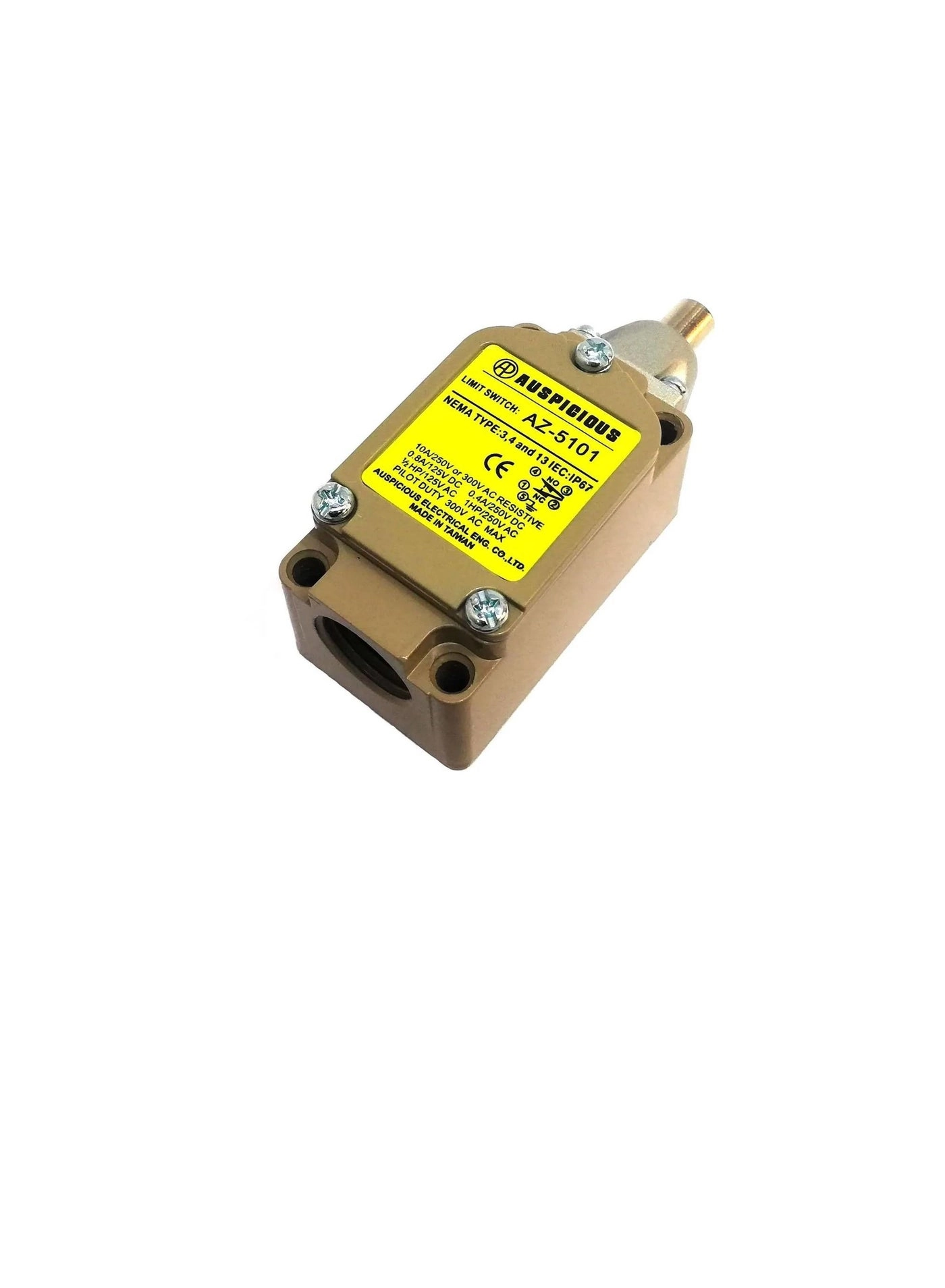 AZ-5101 - Push Button Limit Switch 10A IP67