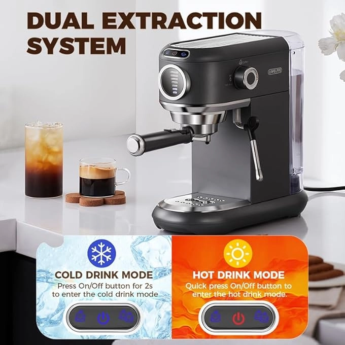 Espresso Coffee Machine & Milk ST-695