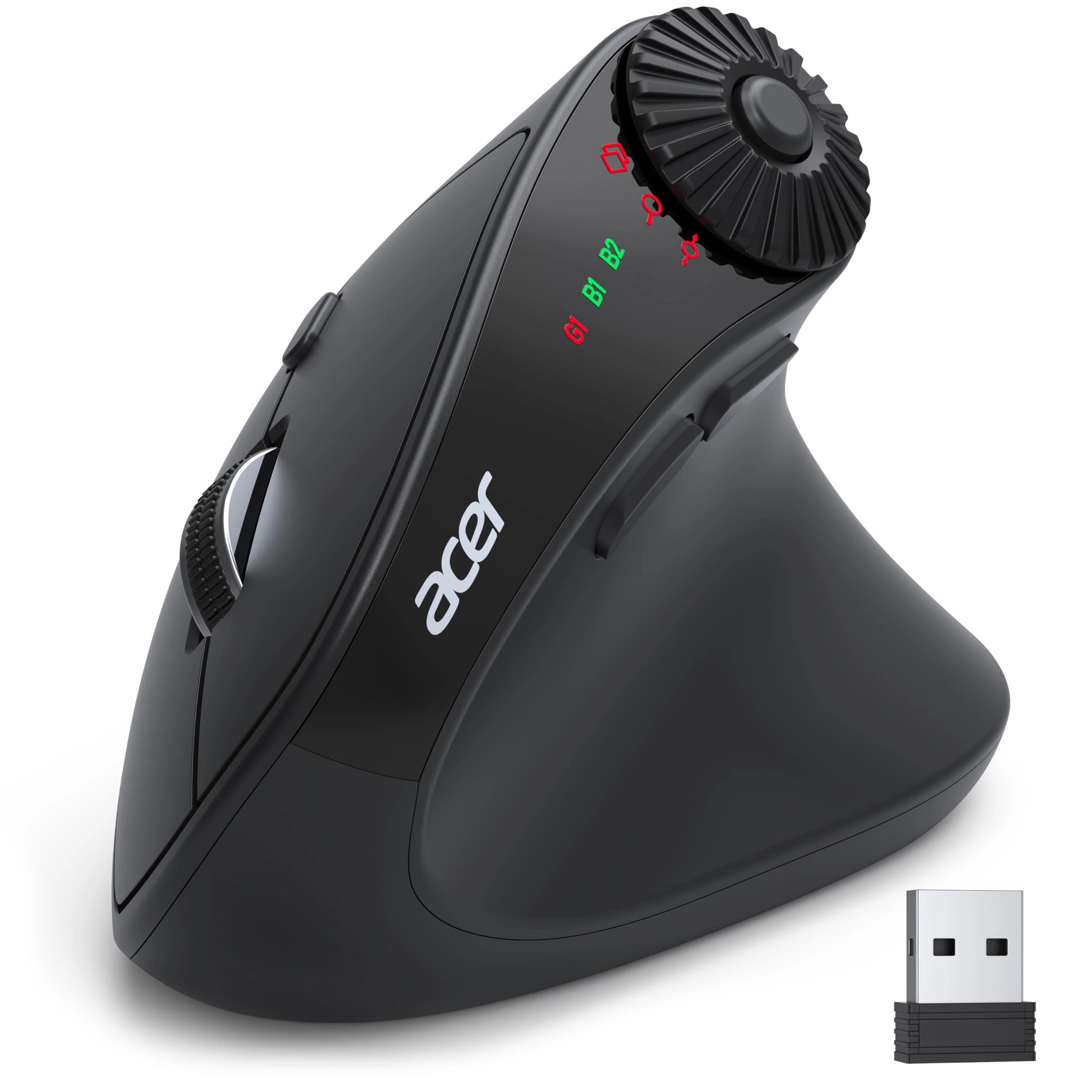 Acer Dual Mode Ergonomic Mouse - Bluetooth 2.4G