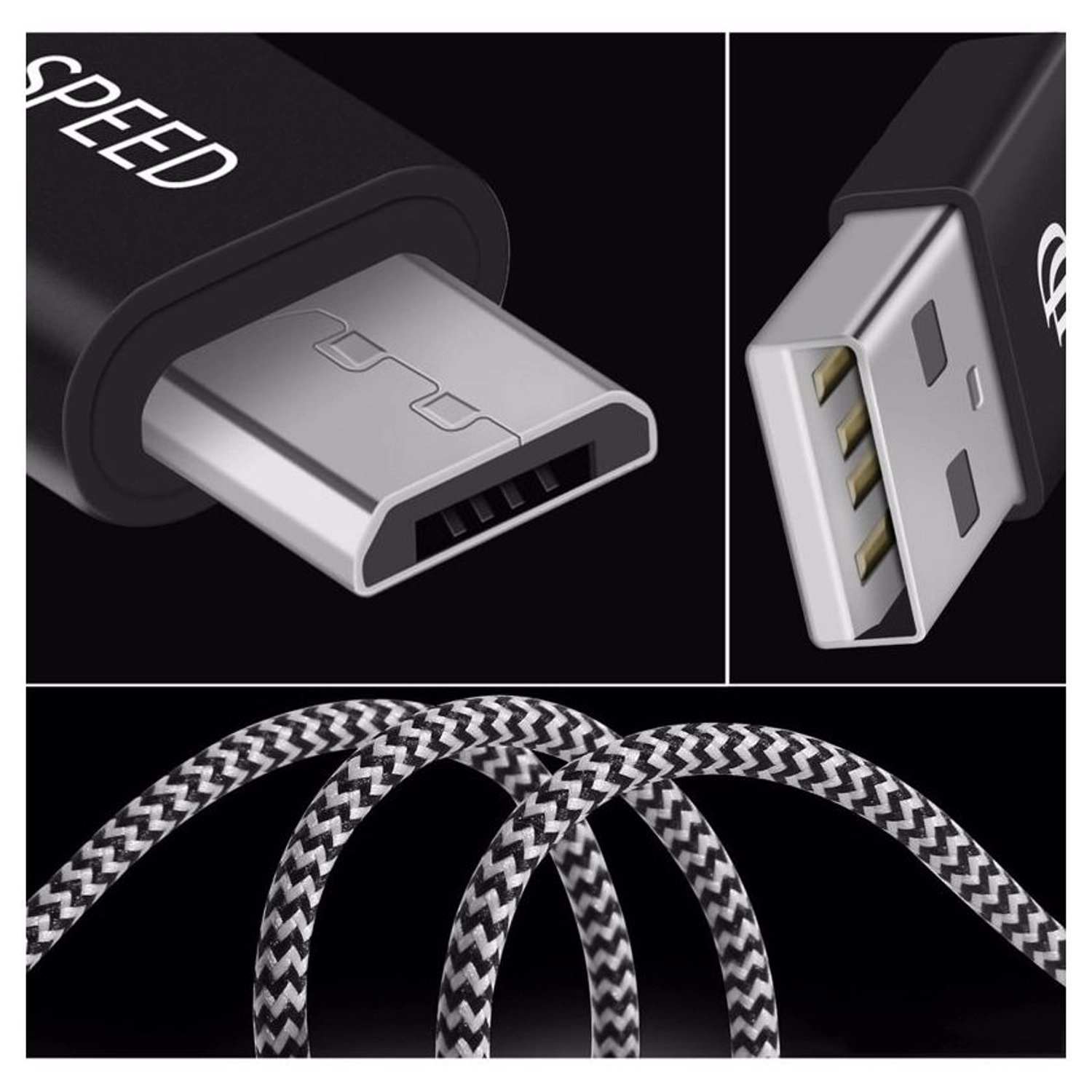 K-One Series Cable Micro USB 2m