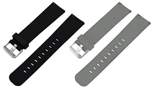 2 Pack 20mm Silicone Watch Band for Sekonda Motion