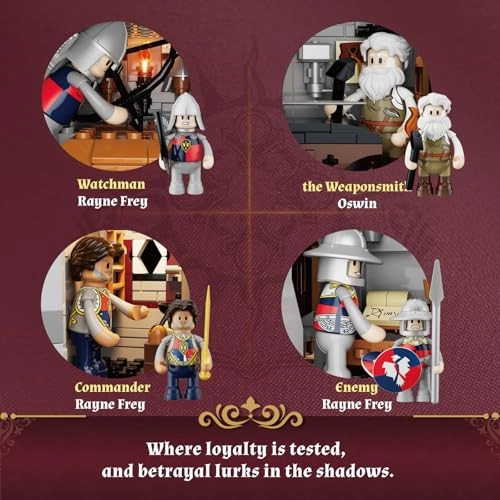 Medieval Castle Armory - 11 LEDs 4 Mini Figures