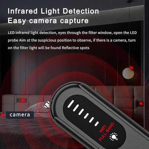 Hidden Camera Detector - Portable 1500 times/second scanning speed