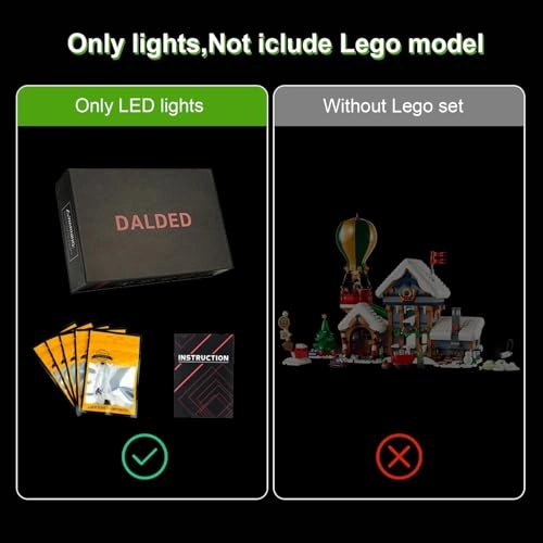 LED Light Kit for LEGO Santa's Post Office 10339 - Plastic