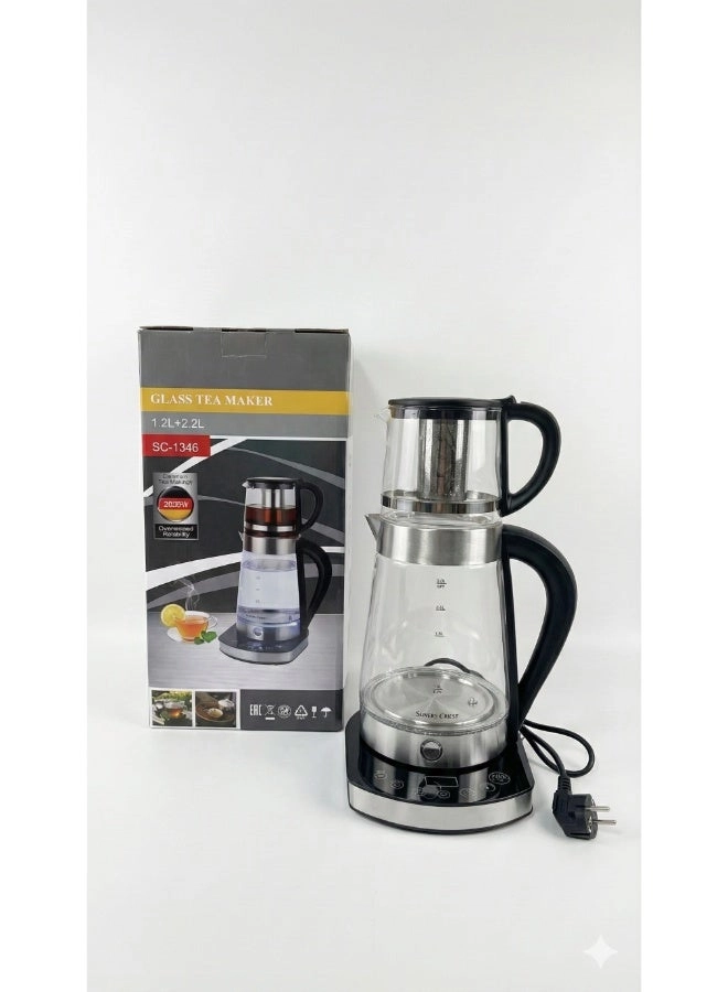 SLIVERS CRIEST Glass Tea Maker SC-1346