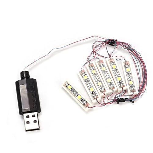 1x6 LED Down Lights - USB Powered Compatible with Lego Bricks