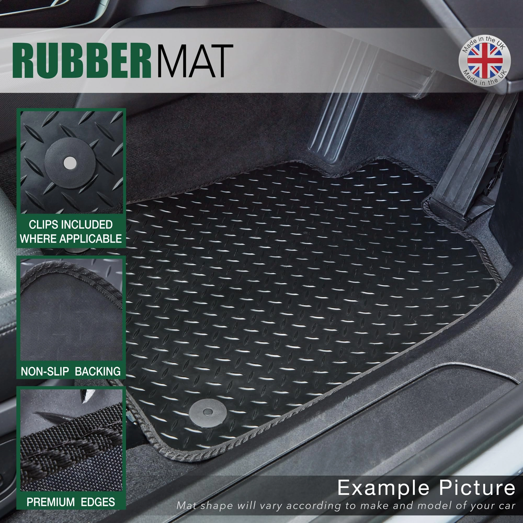 Car Floor Mats - Vauxhall Corsa F 2020 To Present Grey Edging
