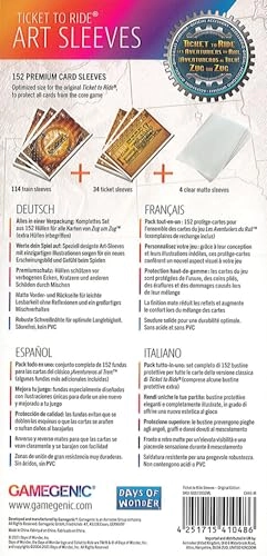 Ticket to Ride USA + Card Protector + 1910 + 1 Decals