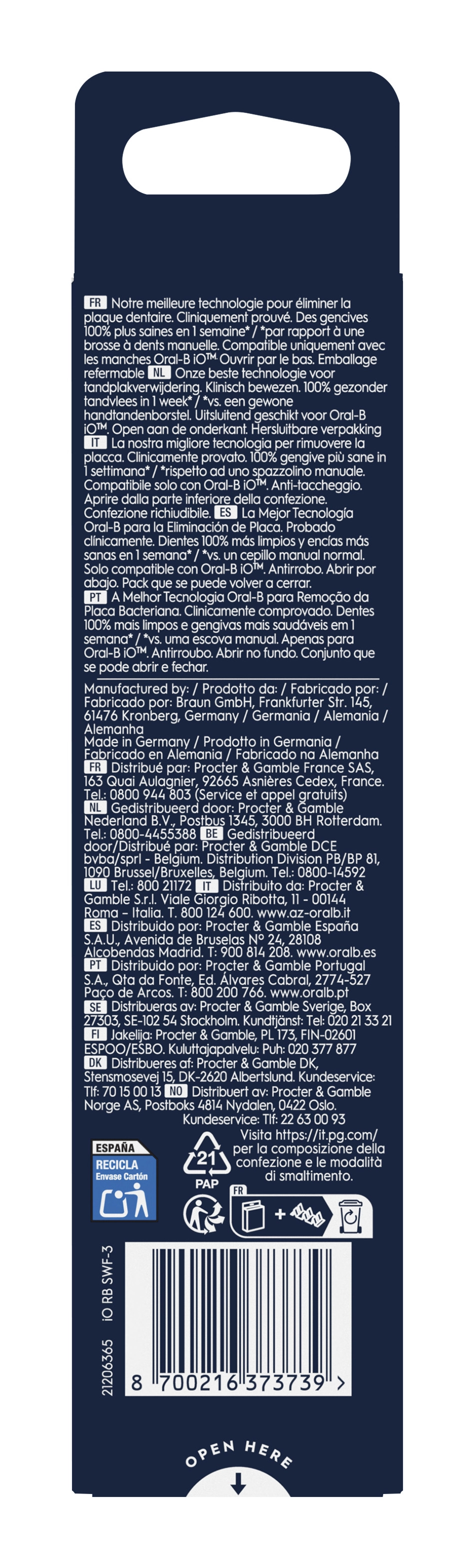 Gum Care Replacement Brush Heads - 3 Pack ROUND White