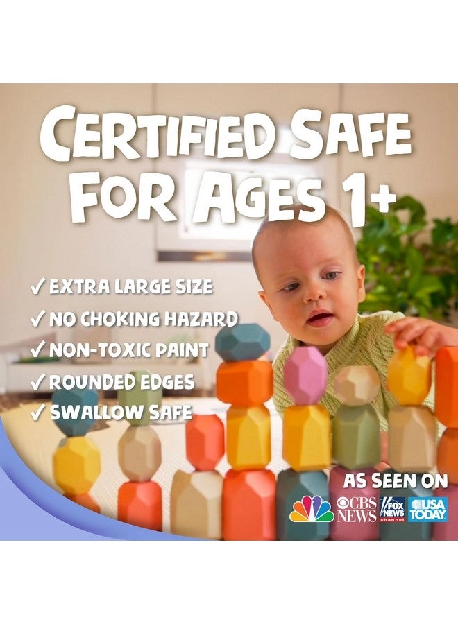 Stacking Rocks - 1 year+ 40 pieces