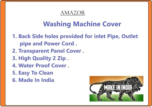 Front Load Washing Machine Cover - For IFB 8kg | 8.5 Kg | 9 Kg