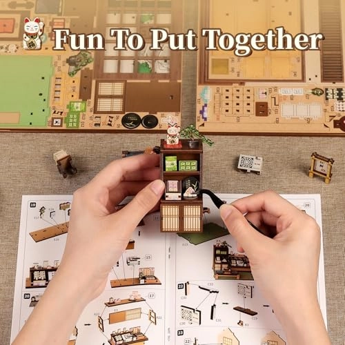 Book Nook - 3D Wooden Puzzle DIY Kit