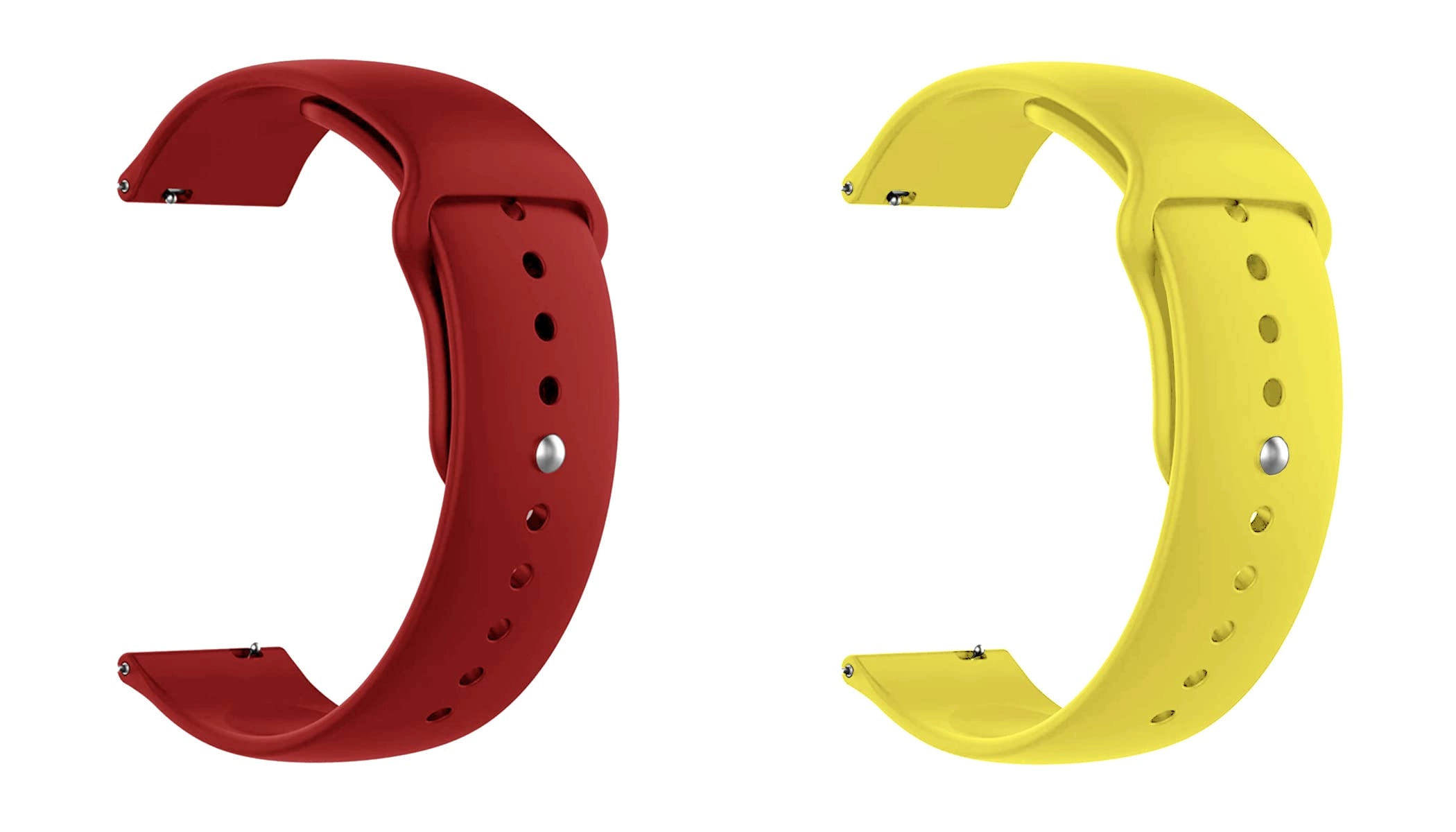 2 Pack 20mm Silicone Watch Band for Sekonda Motion