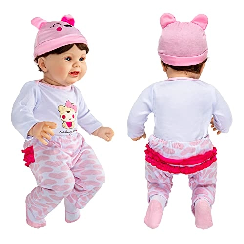Reborn Baby Doll - 22" Vinyl Limbs Cloth Soft Body Weighted Ages 83+