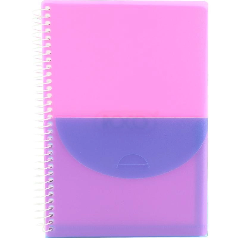Notebook 19 X 26 cm Spiral - Grid 100 Sheets