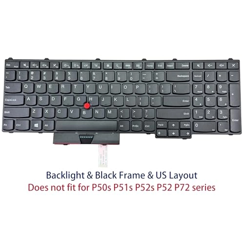 Thinkpad P50 P51 P70 Keyboard - US English layout Without Backlit