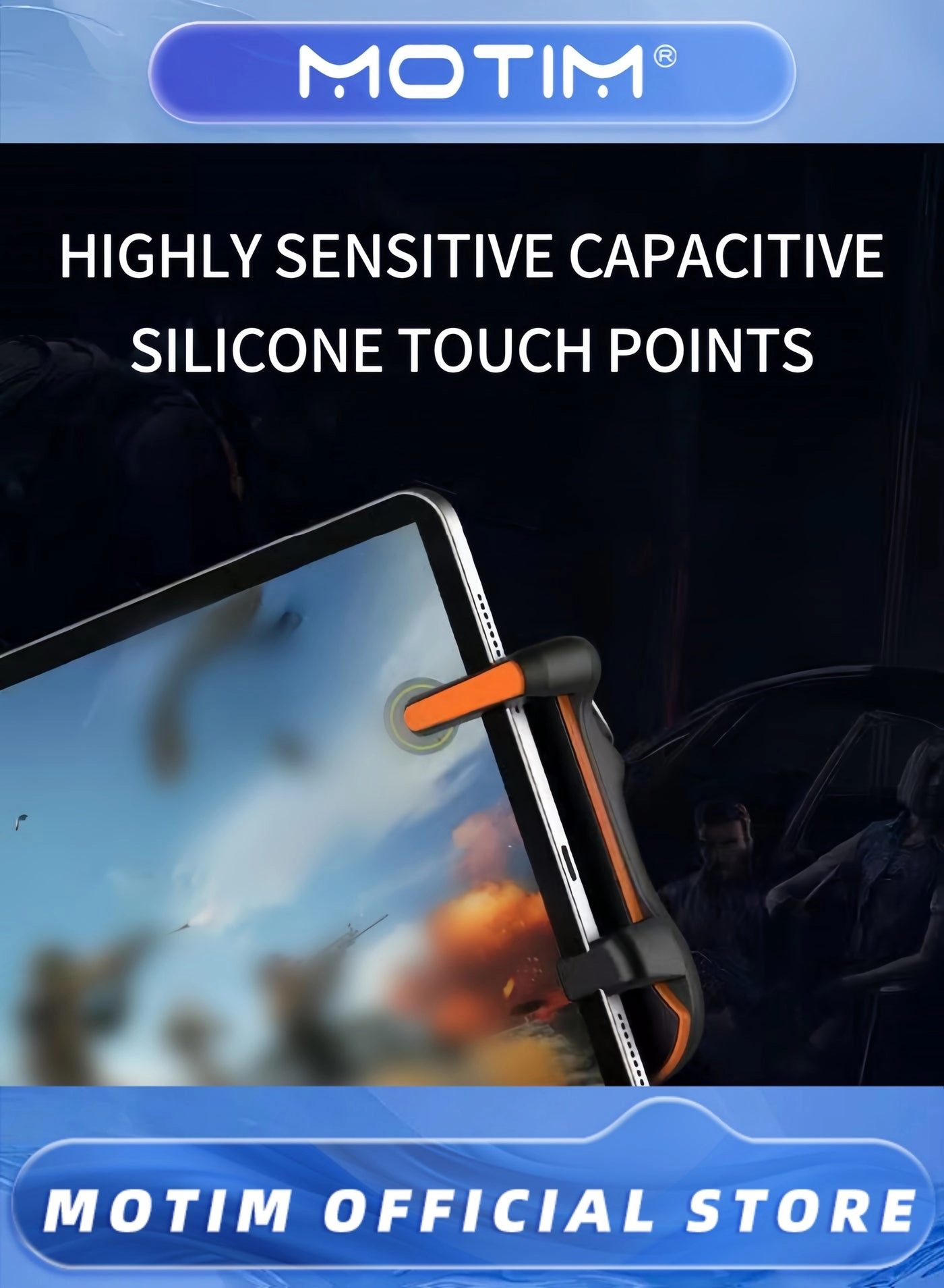 6-Finger Gaming Trigger - Orange iOS Android