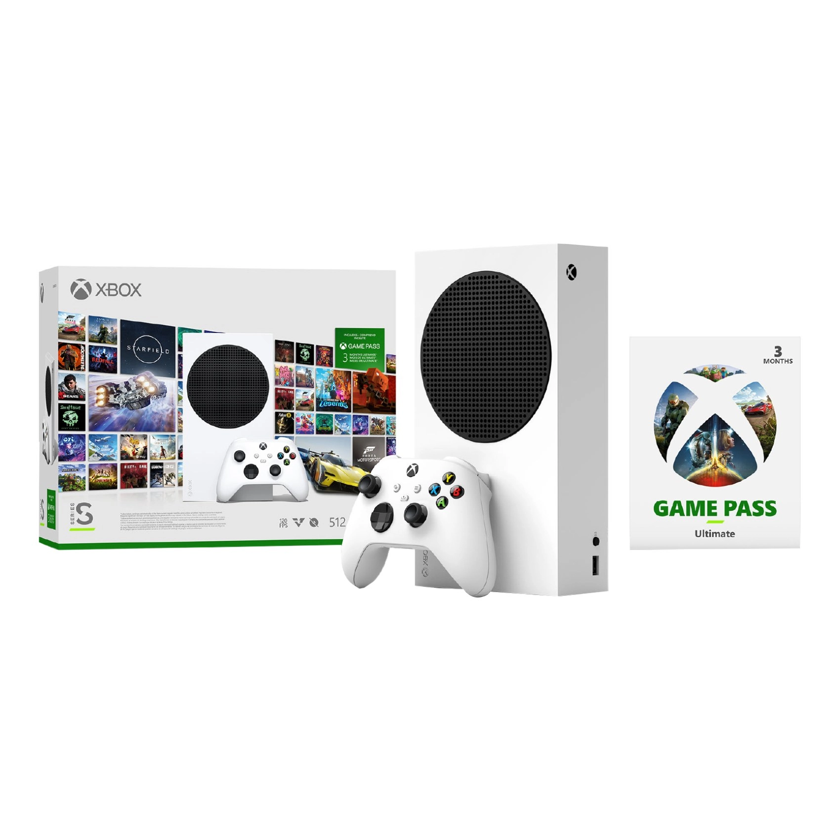 Microsoft S Series Wireless Console Controller + SSD + GamePass Ultimate Subscription