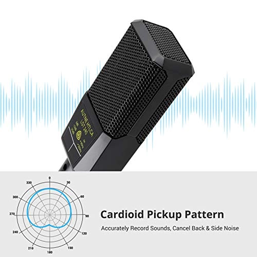 Large Diaphragm Cardioid Condenser Microphone 3.5mm-Mini-Jack