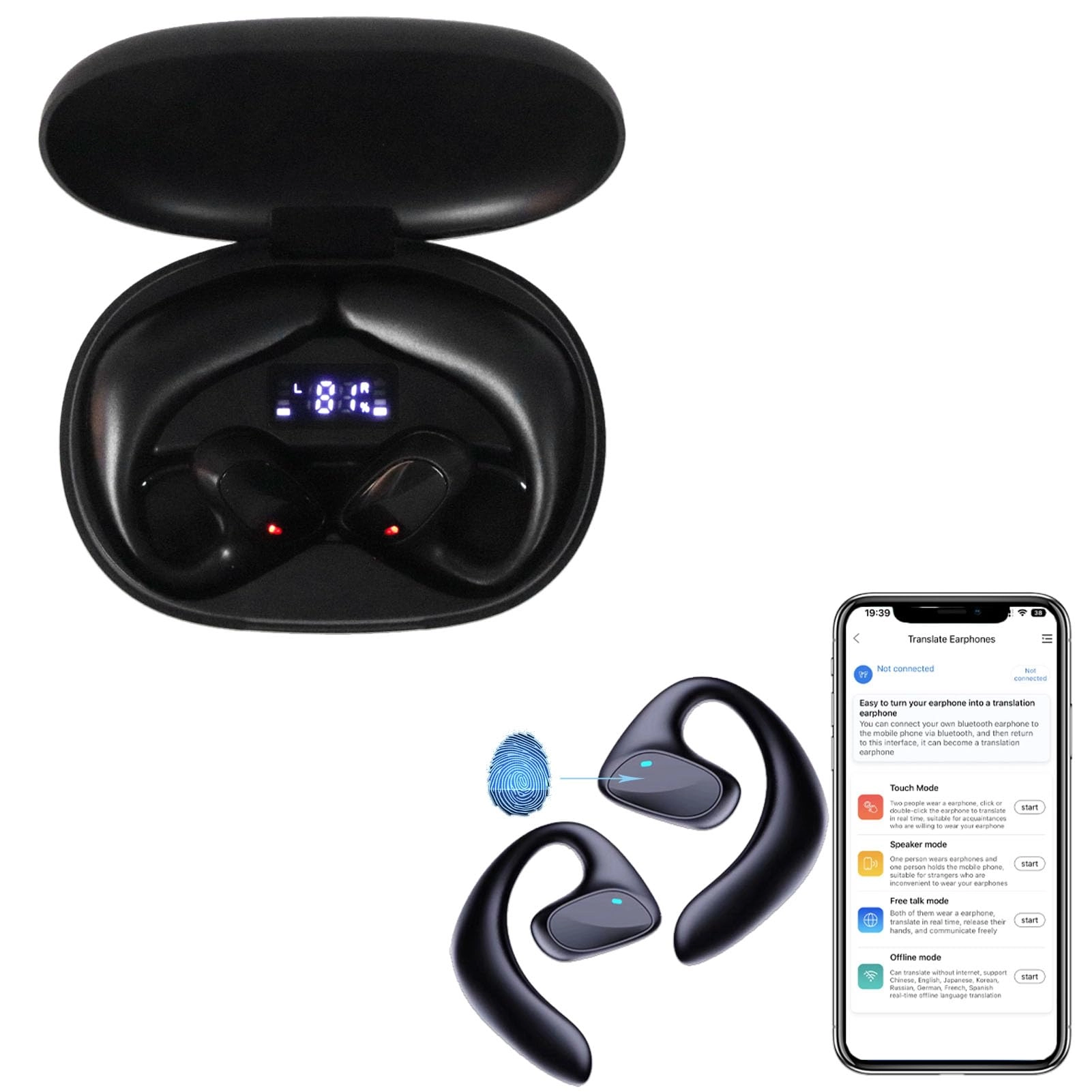 Yunir Voice Translator Earphones - 144 languages