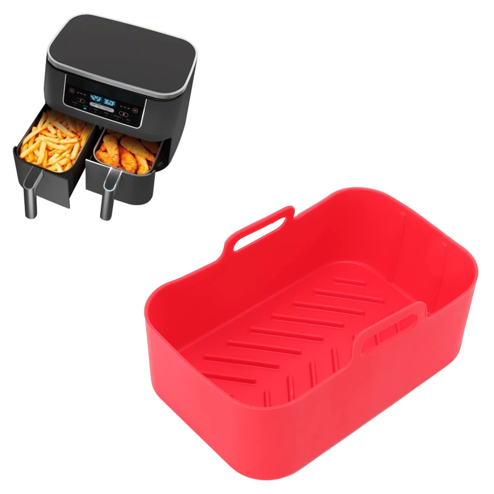 ZJHBH Fryer Pot - Silicone 2 piece(s) + Brush - 1 piece(s) + Clip - 1 piece(s)