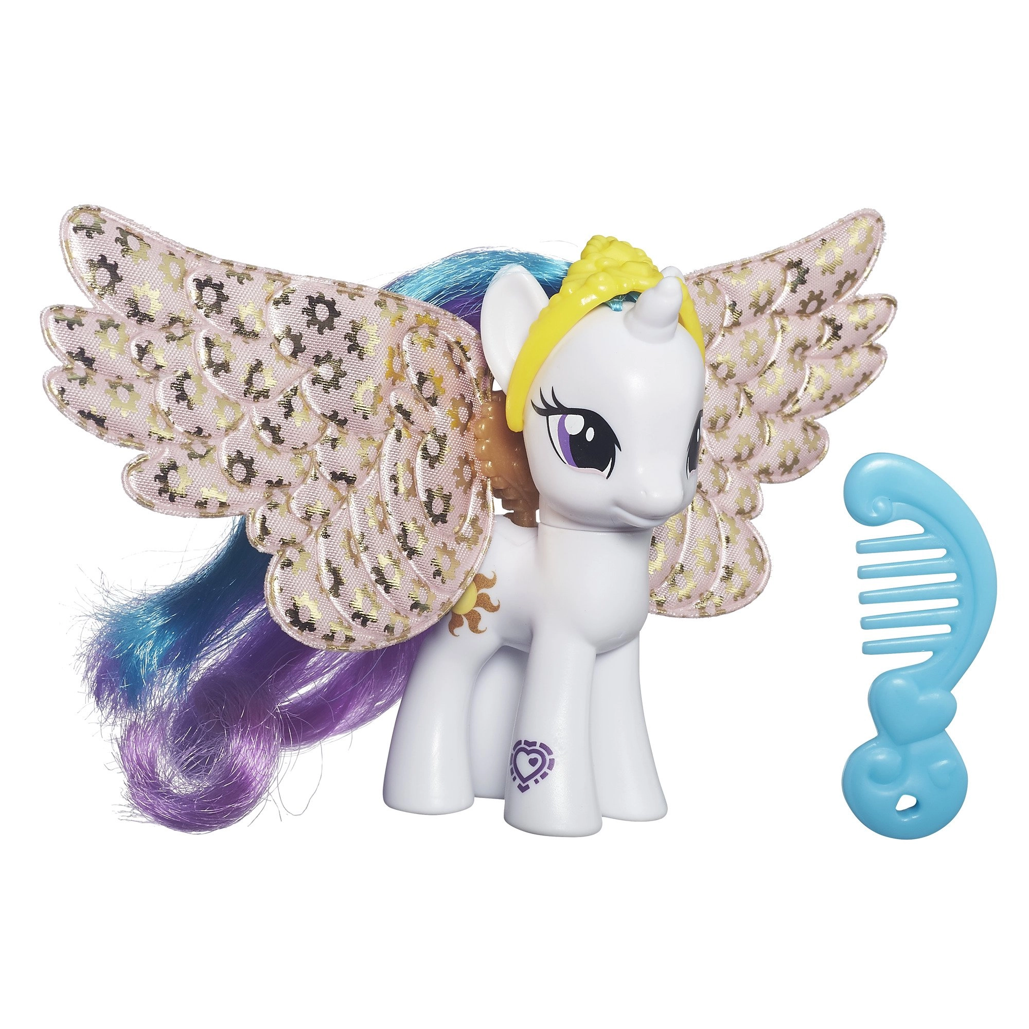 My Little Pony Princess Celestia Doll - 8cm Plastic Iridescent Wings