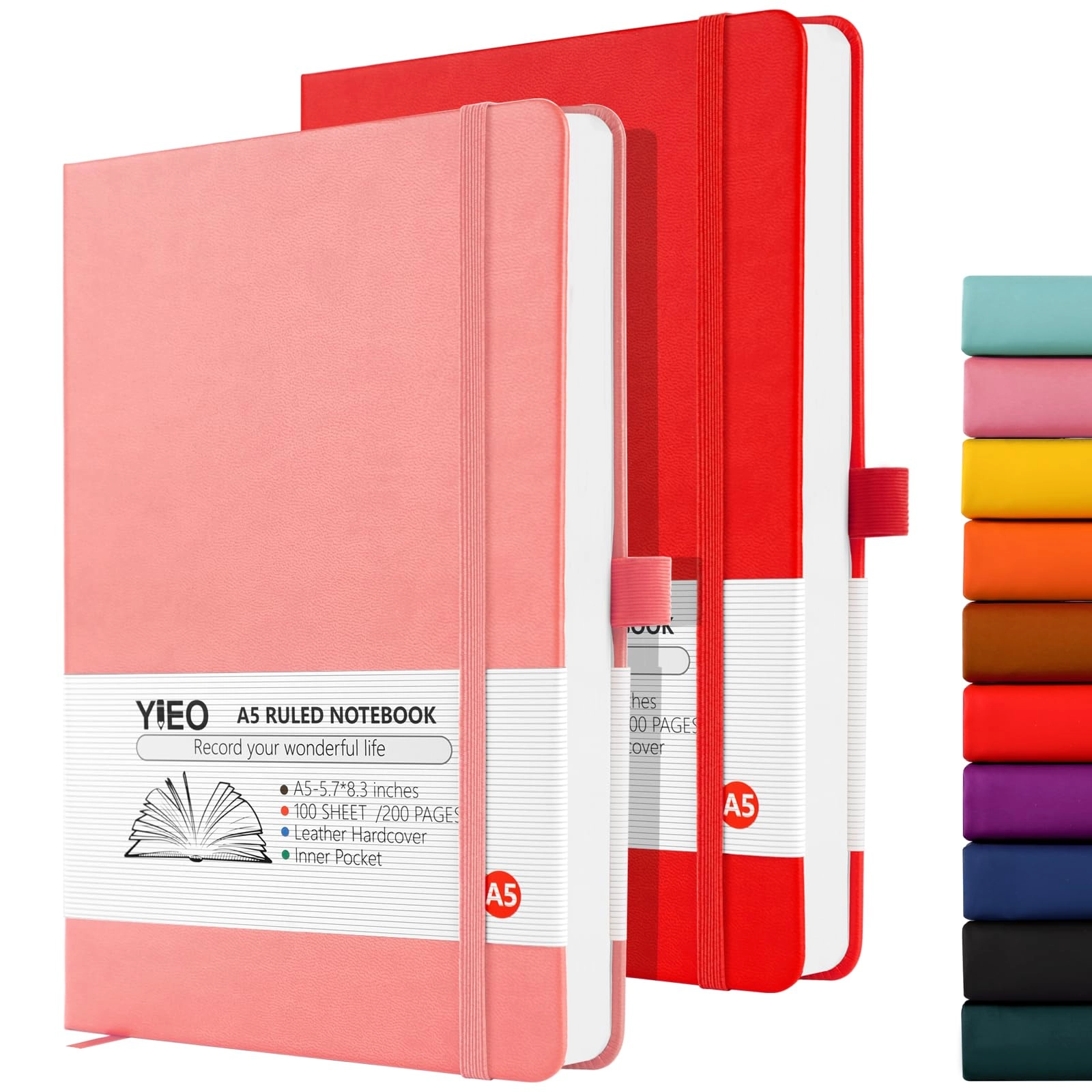 Notebook A5 Hardcover - Lined 198 Pages