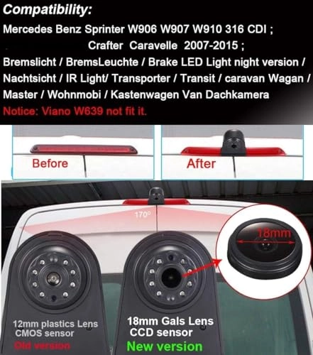 TFT LCD Monitor + Reversing Camera - Night vision 1280 x 720