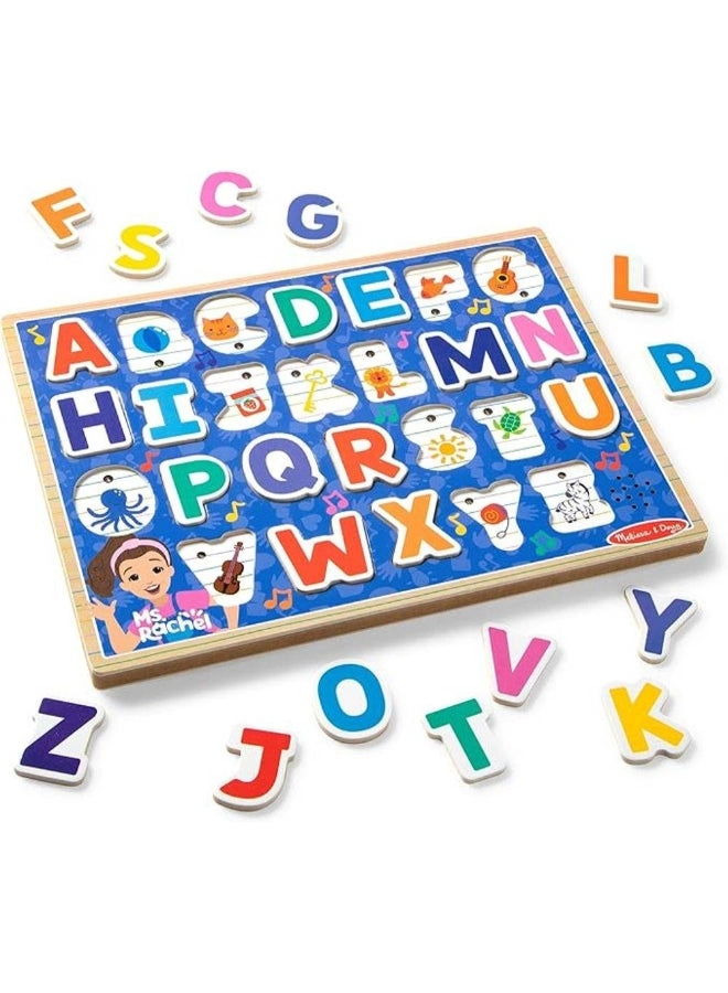 Ms. Rachel Wooden Phonics Alphabet Sound Puzzle - Suitable for 2 years & above 26 pieces