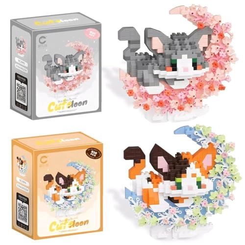 Cat Building Blocks Set - Cat 2 pcs