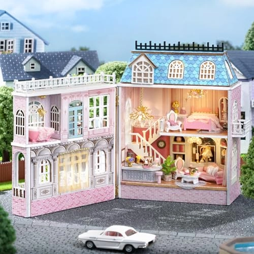 Miniature Wooden Dollhouse Furniture Kit - Creative Room 1:24