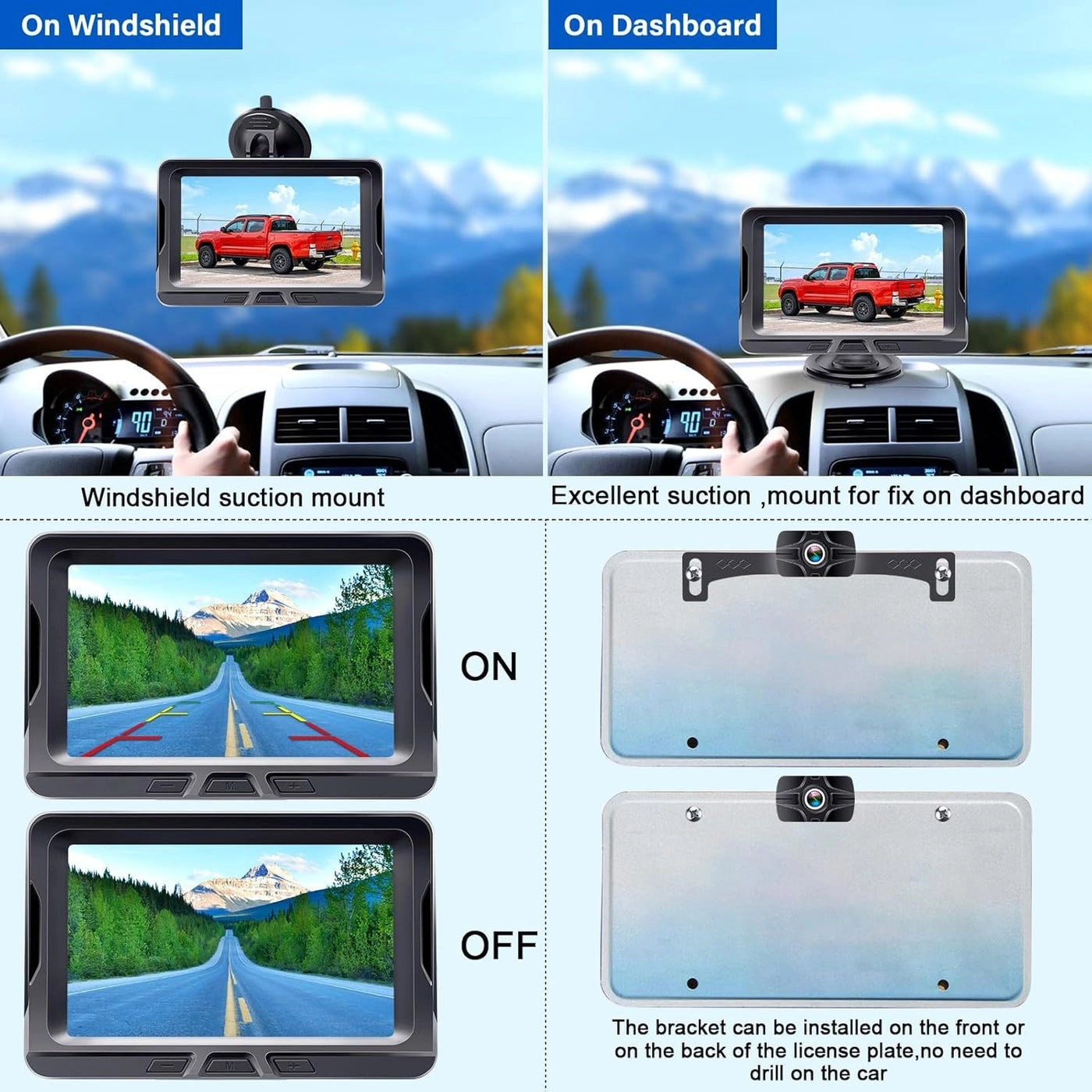 Wireless Backup Camera - Night Vision Wireless 1080P