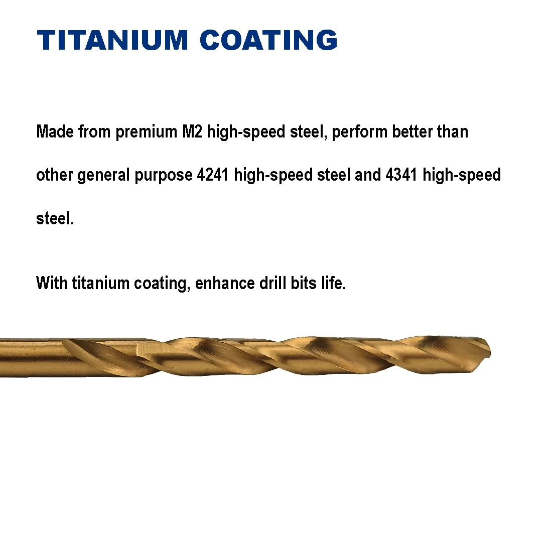 Drill Bit - Titanium Nitride Coated 12 5/64-Inch