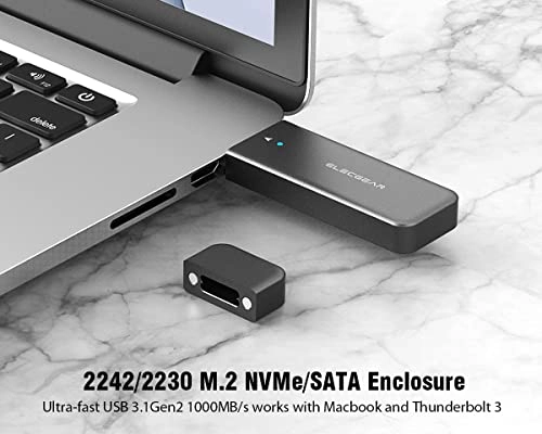 NV-2242A - 10Gbps USB3.1 Gen2 NVMe and SATA 2230/2242