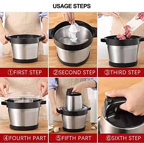 Electric Grinder Chopper Mincer - 6L 1100W