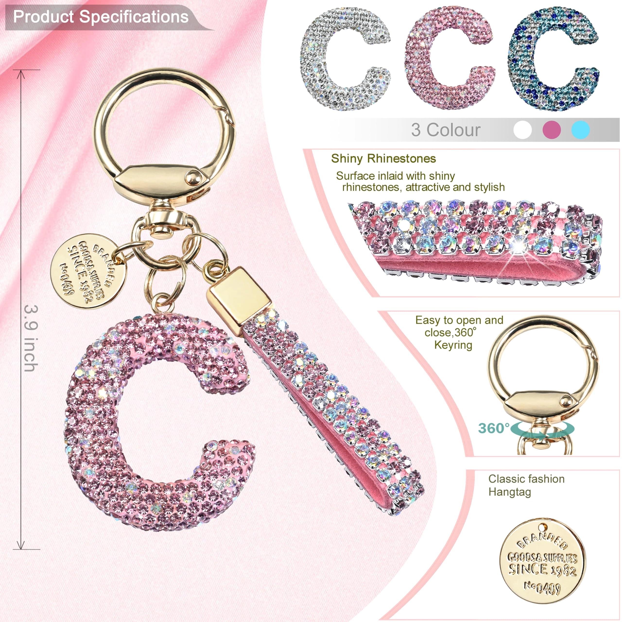 Initial Letter Keychain - Letter