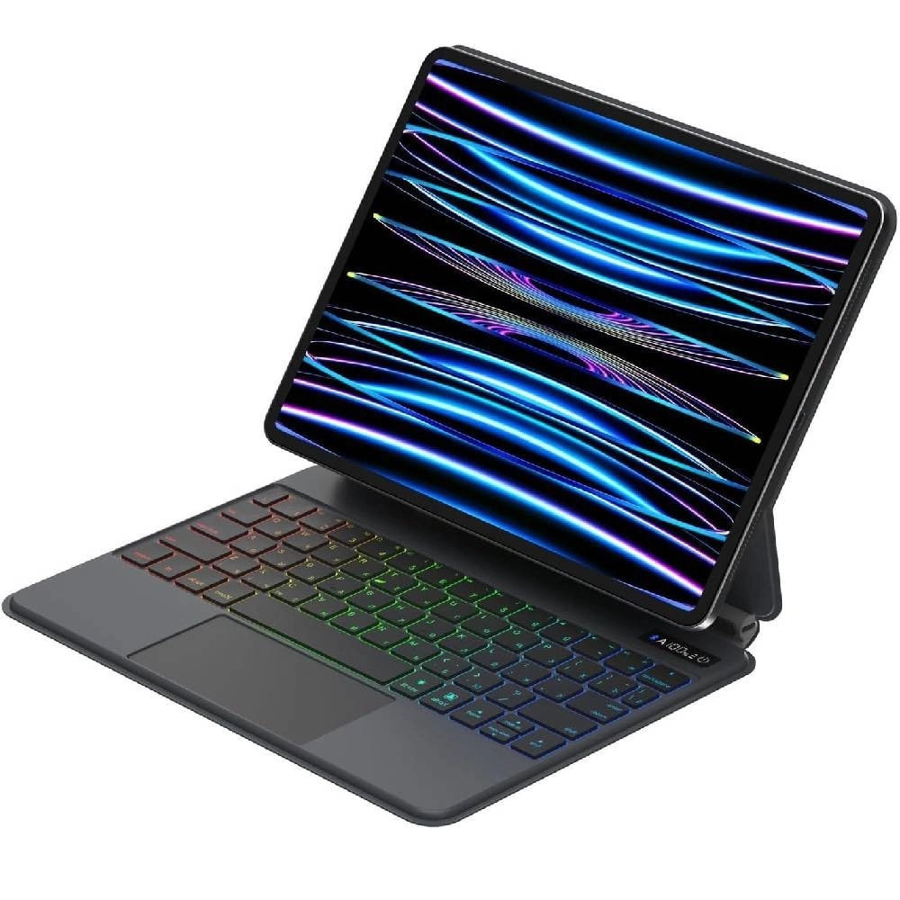 Keyboard Case with Magnetic Stand and Apple Pencil Storage for iPad M4 Pro 13-inch