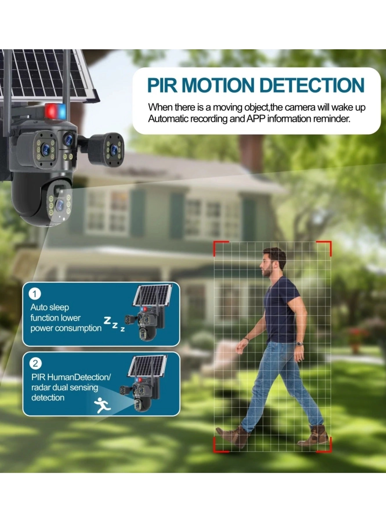 Solar Camera with Streetlight