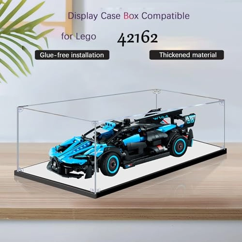 Acrylic Display Case - 35X15X15cm Mirror for Lego 42162