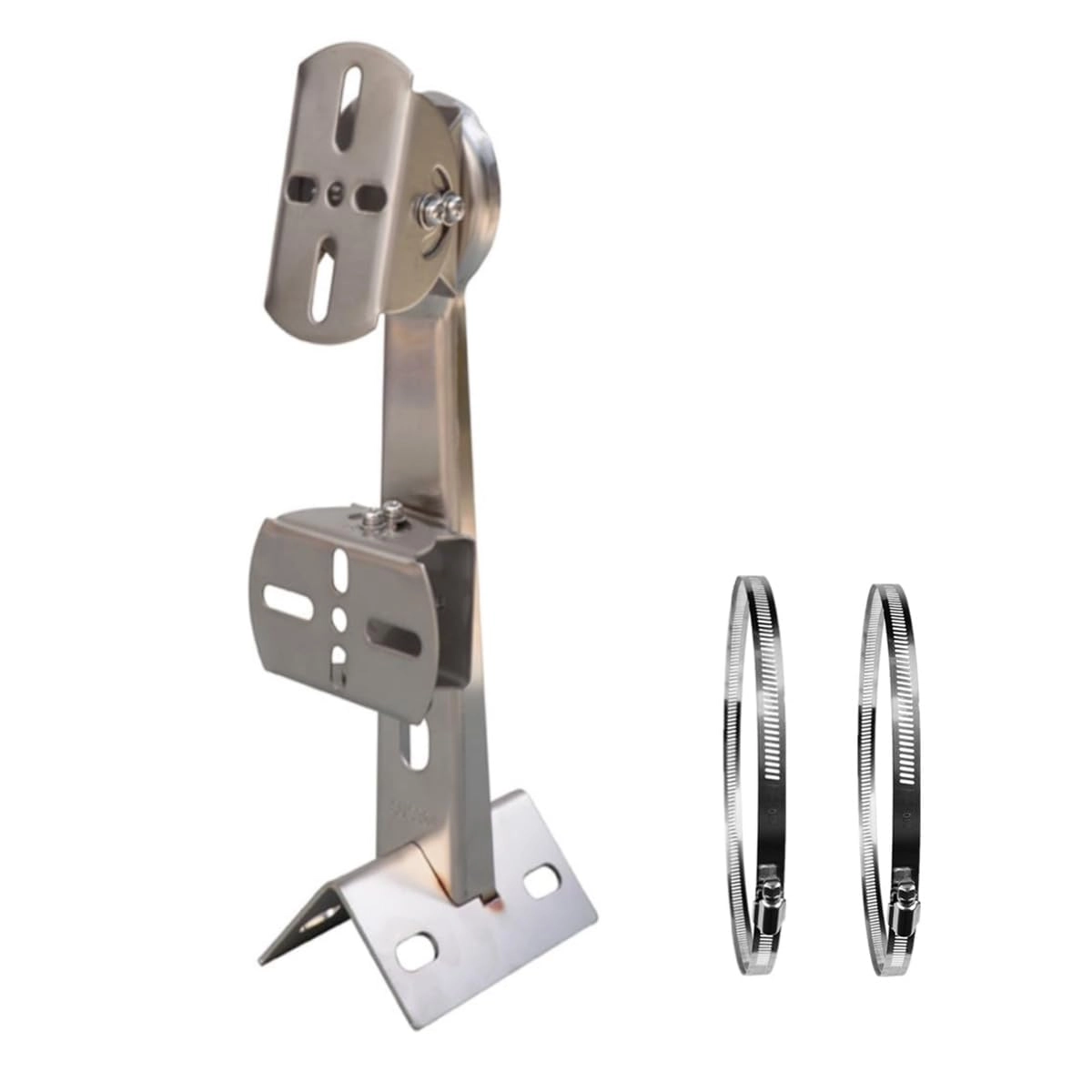 CTXSumTec CCTV Security Camera Corner Pole Corner Mounting Bracket - Stainless Steel 26cm/10.2"
