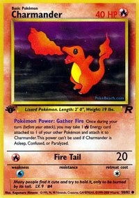 Pokmon Charmander 50 - Team Rocket - 1st Edition