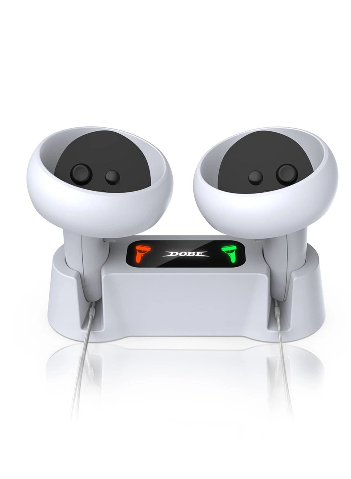 KASTWAVE Charging Dock for Oculus Quest 2 Controllers - Fast Charging 2 Rechargeable Batteries Type-C Charging Cable Set