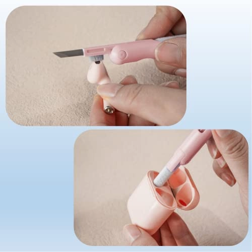 Keyboard Cleaner Brush - 7 in 1 Pink Kit