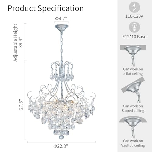 Crystal Chandelier K9 - 39.4 in