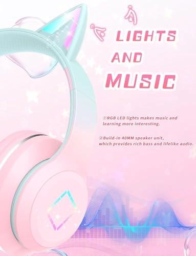 Cat Ear Headphones Wireless Headphone