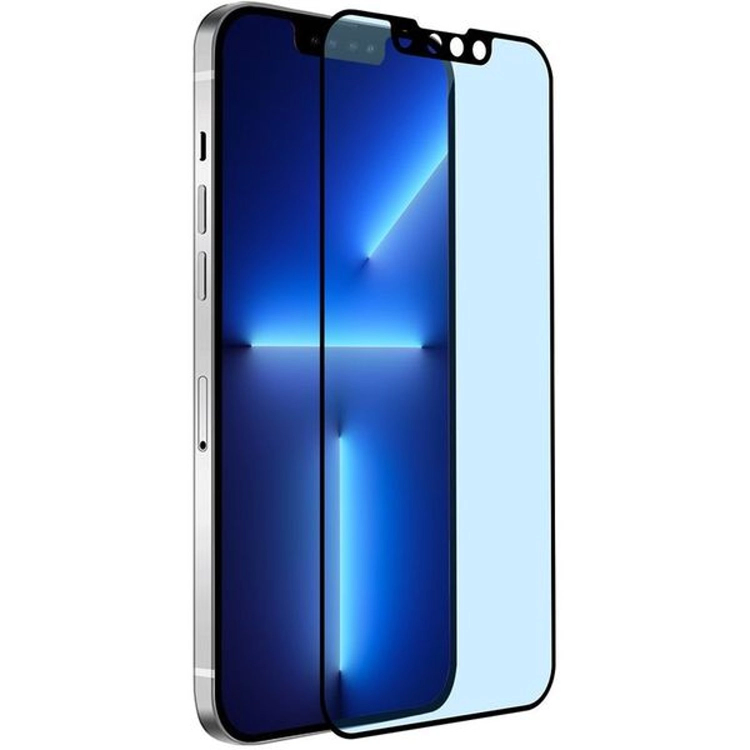 Blue Light Blocking Anti-Bacterial Tempered Glass Screen Protector for iPhone 13 / iPhone 13 Pro