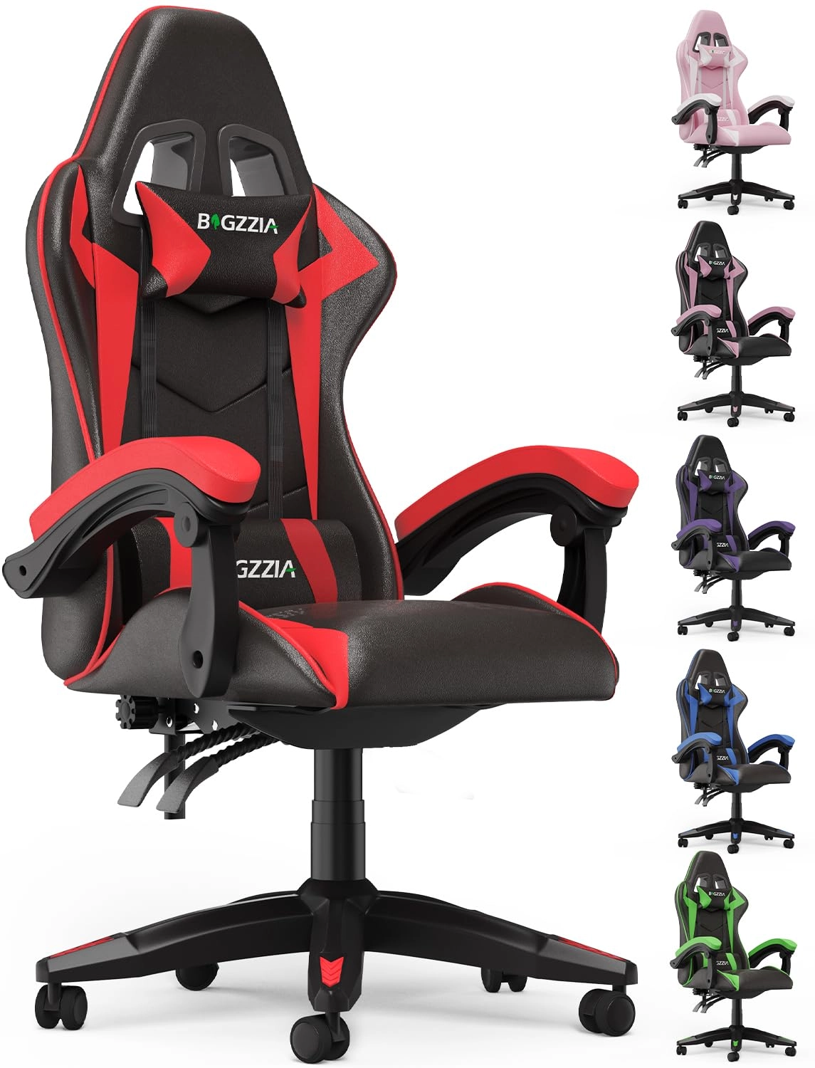 A gaming chair - Adjustable Height Reclining Feature