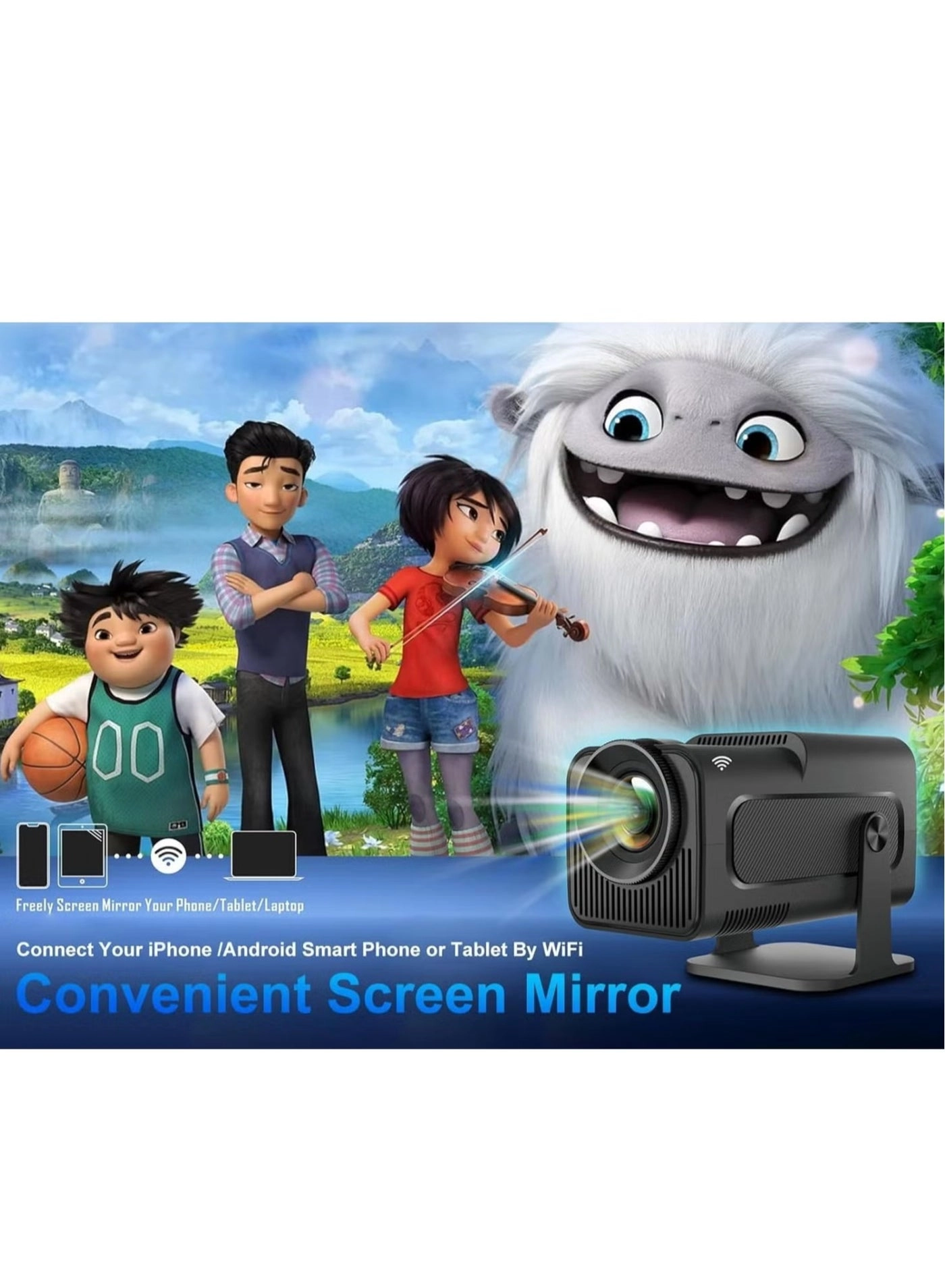 HD Smart Projector 120ANSI Lumens