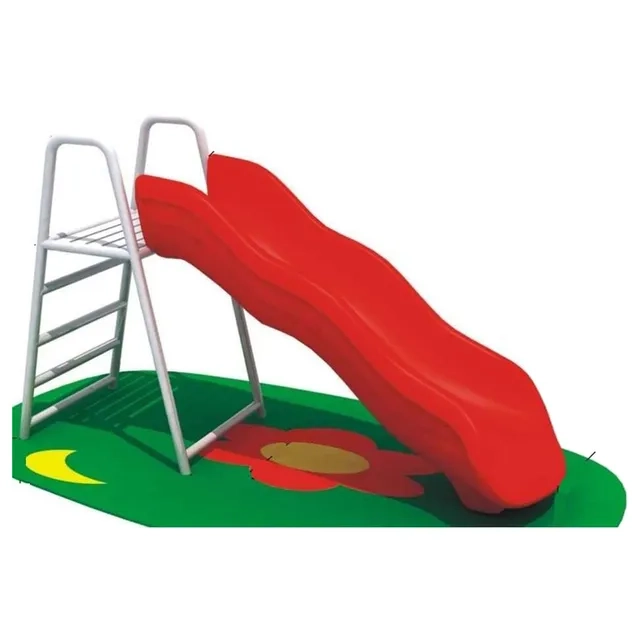 Metal Small Play Slide - 100cm Red 2+
