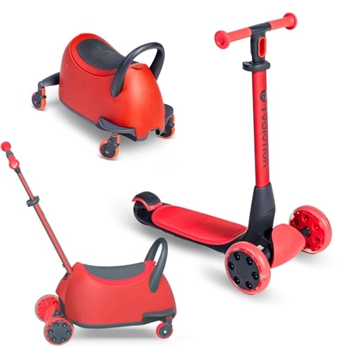 LUNA 3-in-1 Kick Scooter – LED + Seat